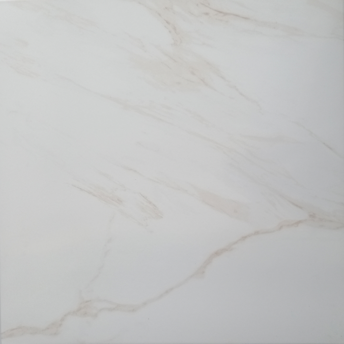 Carreau porcelaine émaillé, effet marbre veiné de teintes douces 60x60